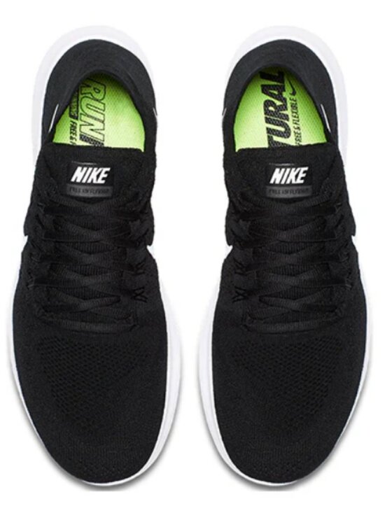 Nike Free RN Flyknit 2017 Men’s Size 10 US 44 EUR Black White 880843-001 NEW main image 11